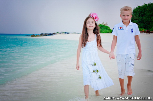 Габриэла Бровина на Мальдивах